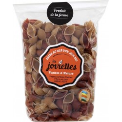 LES JOVIETTES Pâtes conchiglie tomate et nature bio 300g
