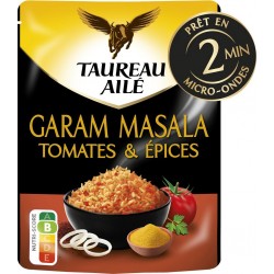 TAUREAU AILE Riz Micro-Ondes Basmati Garam Masala 220g