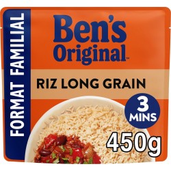 BEN ORIGINAL Riz micro ondable long grain BEN'S ORIGINAL 450g