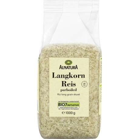 ALNATURA Riz Long Etuvé Bio 15 min 1Kg
