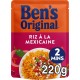 BEN ORIGINAL Riz à la mexicaine micro ondable BEN'S ORIGINAL 220g
