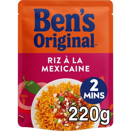 BEN ORIGINAL Riz à la mexicaine micro ondable BEN'S ORIGINAL 220g