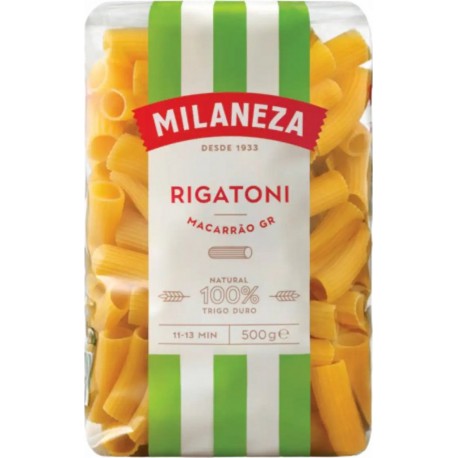 MILANEZA Pâtes macarrao rigatoni 500g