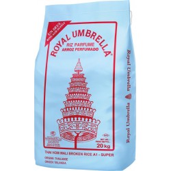 ROYAL UMBRELLA Riz brisé Thaï jasmin Hom Mali 20Kg