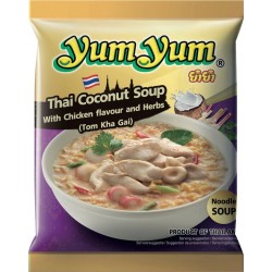 YUM YUM Plat cuisiné soupe de nouille saveur poulet coco Thai 100g