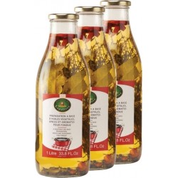 Lapalisse Lot 3x Huile Spéciale Fondue Bouteille 1L