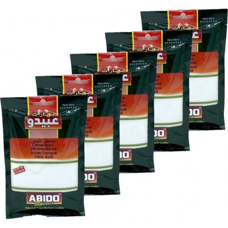 Abido Acide Citrique les 5 unités de 0.1Kg