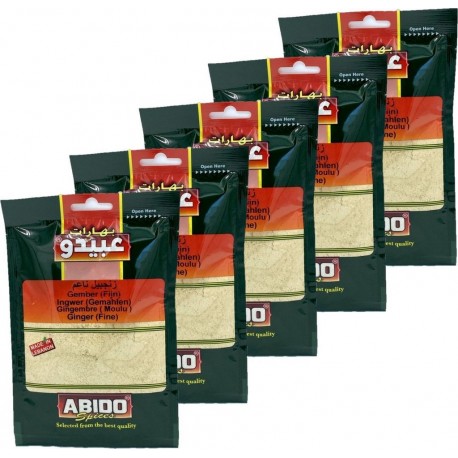 Abido Gingembre Moulu les 5 unités de 0.05Kg