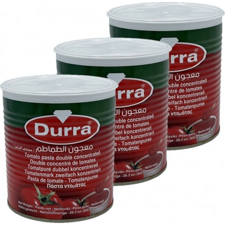 Durra Concentré De Tomate les 3 boîtes de 0.8Kg