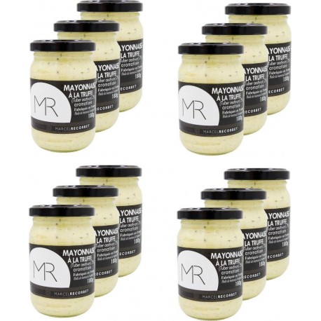 Marcel Recorbet Mayonnaise À La Truffe Blanche D'été 2% les 12 unités de 0.18Kg