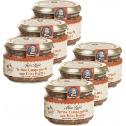 Terrine Campagnarde Aux Fines Herbes Mère Lalie les 6 unités de 0.2Kg