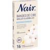 NAIR Bande de Cire Maillot & Aisselles à l'huile de Graine de Coton 16 bandes