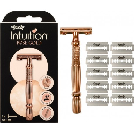 WILKINSON Rasoir Rasoir Pour Femme Intuition Rose Gold lemanche+10lames