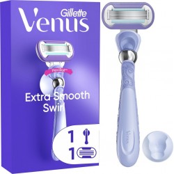 GILLETTE Rasoir Extra Smooth Swirl Pour Femme le paquet 1 rasoir + 1 recharge de lame