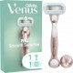 GILLETTE Rasoir Pour Femme Pro Smooth Sensitive Peau Sensible le paquet avec 1 manche et 1 recharge de lames