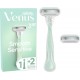 GILLETTE Coffret Rasoir et Lames Pour Femme Smooth Sensitive 3 Produits le rasoir + 2 recharges