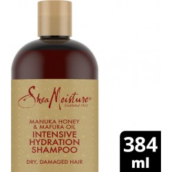 SHEA MOISTURE Shampoing Hydratant Cheveux secs et abîmés Miel de Manuka et Huile de Mafura 384ml