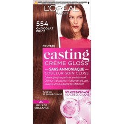 CASTING CREME GLOSS Coloration Cheveux Chocolat Epicé 554 la boîte