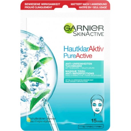 GARNIER SKINACTIVE Masque Visage à l'Arbre à Thé le masque en tissu