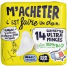 RAMDAM Serviettes Hygiéniques avec Ailettes Flux Normal Ultra Minces Coton 100% Bio 14 serviettes