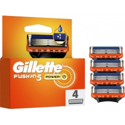 GILLETTE Lames de rasoir Pour Homme Fusion5 Power 4 recharges de lames