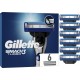 GILLETTE Lames de rasoir Pour Homme Mach 3 Turbo 6 recharges de lames de rasoir