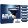 GILLETTE Lames de rasoir Pour Homme Mach 3 Turbo 6 recharges de lames de rasoir