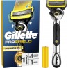 GILLETTE Coffret Rasoir Proshield Avec 2 Lames Et Gel De Rasage rasoir + une recharges