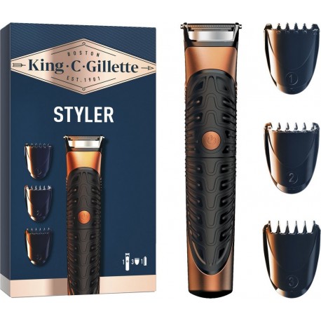 GILLETTE Rasoir Tondeuse Barbe Pour Homme 4 Accessoires King C Gillette Styler la tondeuse
