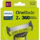 PHILIPS Lame de rasoir Pour Homme Visage et Corps OneBlade 360 2 produits