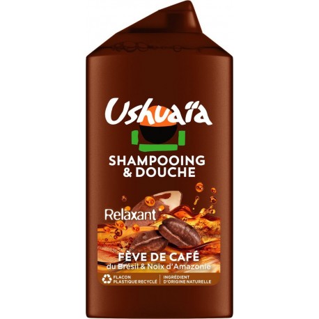 USHUAIA Gel douche Relaxant Fève de Café du Brésil et Noix d'Amazonie 300ml