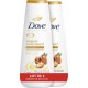 DOVE Crème de Douche Surgras Nourrissant à l'Huile d'Argan lot de 2 flacons de 225ml