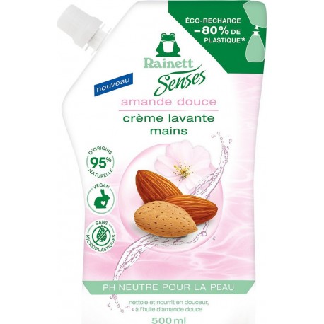 RAINETT Savon Liquide Recharge Mains Amande Douce la recharge de 500ml