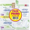 ALWAYS Serviettes Hygiéniques avec Ailettes Cotton Protection Taille 2 lot de 2 paquets de 18 serviettes