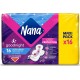 NANA Serviettes Hygiéniques avec Ailettes Ultra Large Plus Goodnight Maxi pack de 16 serviettes hygiéniques