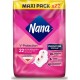 NANA Serviettes Hygiéniques avec Ailettes Ultra Régulier Plus V-Protection pack de 22 serviettes hygiéniques