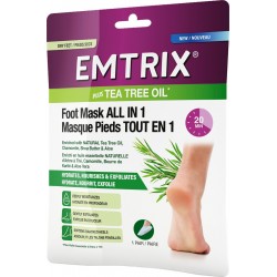 EMTRIX Masque pieds Hydratant Multi-Fonction aux Huiles Essentielles le masque