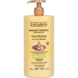 EVOLUDERM Masque Cheveux Sublimateur Cheveux très secs et abîmés Huile d'Argan Bourrache & Camélia 1L