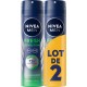 NIVEA MEN Déodorant spray homme Anti-transpirant Sensation Fresh Infini Fresh 72h lot de 2 flacons de 300ml