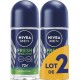 NIVEA MEN Déodorant bille homme Fraîcheur longue durée 0% Alcool lot de 2 roll-on