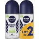 NIVEA MEN Déodorant bille homme Anti-transpirant Sensitive Protect lot de 2 roll-on