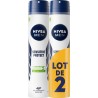 NIVEA MEN Déodorant spray homme Anti-transpirant Peau Sensible Sensitive Protect lot de 2 sprays