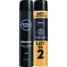 NIVEA MEN Déodorant spray homme Anti-transpirant Deep lot de 2 sprays