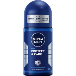 NIVEA MEN Déodorant bille homme Protect Et Care lot de 2 roll-on