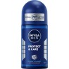 NIVEA MEN Déodorant bille homme Protect Et Care lot de 2 roll-on