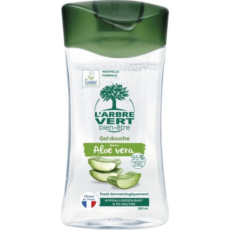 L'ARBRE VERT BIEN -ETRE L'ARBRE VERT BIEN - ETRE Gel Douche Parfum Aloe Vera PH Neutre et Hypoallergénique 260ml