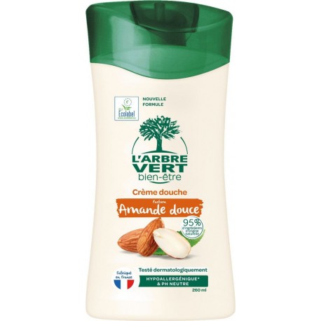 L'ARBRE VERT BIEN-ETRE Crème Douche Parfum Amande Douce 260ml