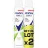 REXONA Déodorant spray homme Anti-transpirant Body Heat Actived 72H lot de 2 flacons de 200ml