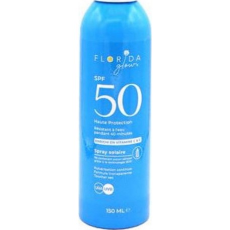 FLORIDA GLOW Brume solaire Corps Spf 50+ Parfum Noix de Coco Haute Protection 150ml