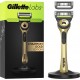 GILLETTE Coffret Pour Homme Barre Exfoliante et Support Magnétique 2 Recharges Labs Champion Gold Edition le rasoir